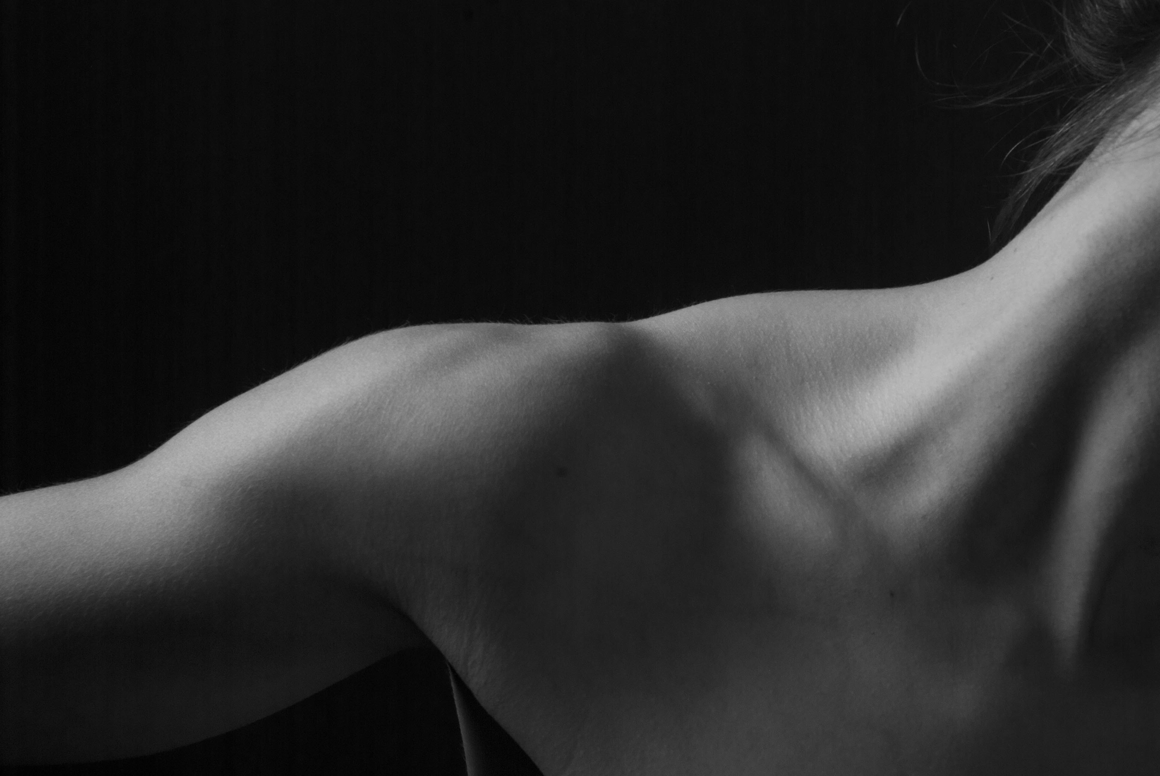 outstretched arm from shoulder
